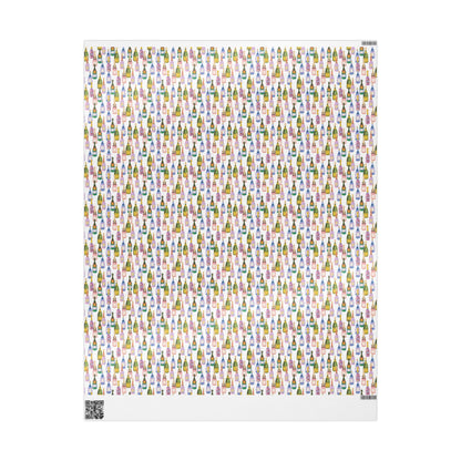 Italian Bachelorette Wrapping Paper Amalfi Coast Alcohol Bottle Gift Wrap Wine & Spirits Alfresco Dining Foodie Party Italian Summer Vibe