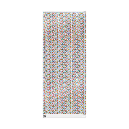 Tomato Girl Summer Wrapping Paper Mediterranean Tinned Fish, Lobsters & Foodie Gift Wrap Chef Vintage Seafood Birthday Nautical Coastal art