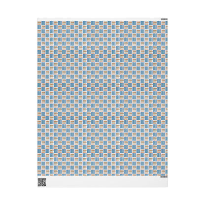 Retro Sardine and Seafood Print Tin fish Wrapping Paper Italian Summer Gift Wrap Custom chef Mediterranean Foodie Gifts & Amalfi Coast