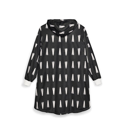 Spooky Ghost Hooded Blanket: Halloween Costume, Soft Polyester Fleece