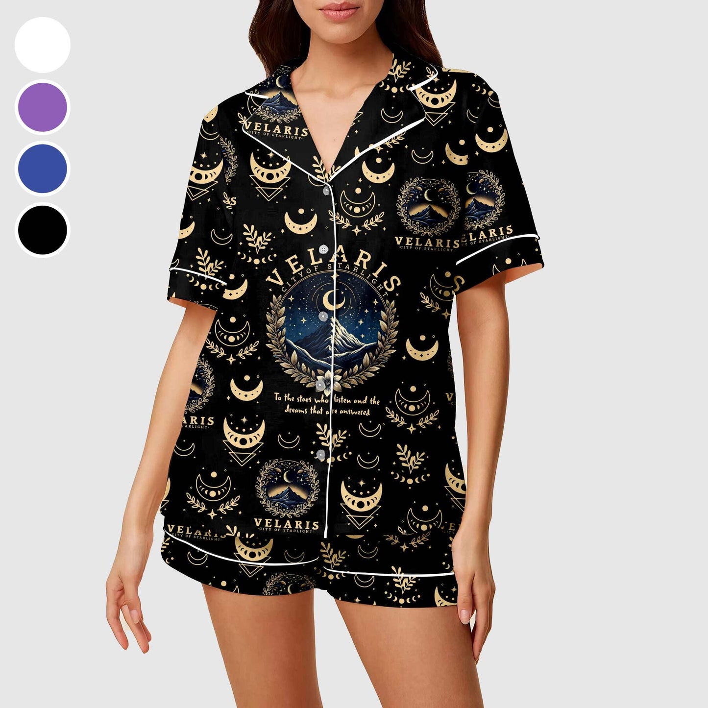 Velaris Acotar Pajamas, Velaris City Of Starligh Shirt, Velaris Acotar Holiday Pajamas, The Night Court Family Pajamas, Acotar Gift