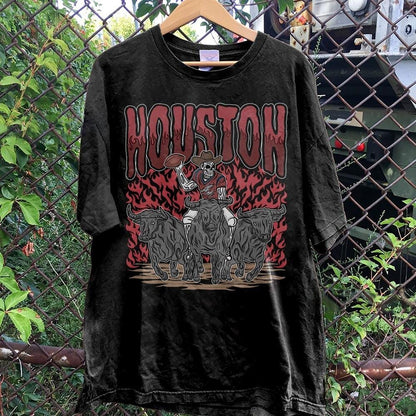 Houston Football Skull Vintage Shirt