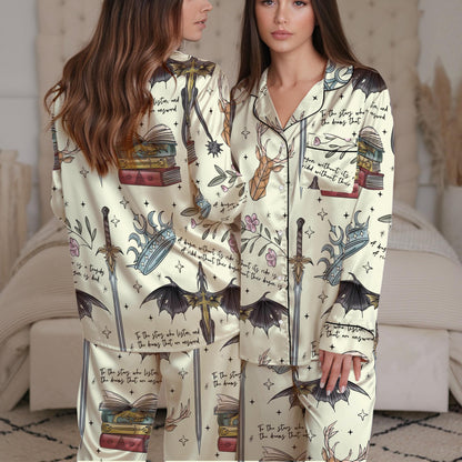 Fourth Wing Pajama Set, Basgiath War College Sleepwear, Dragon Rider Pajamas, Violet Sorrengail Loungewear, Rebecca Yorros, Xaden Riorson
