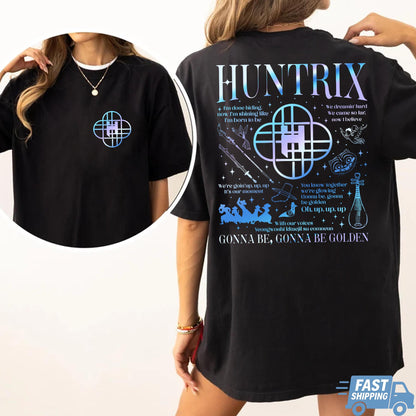 Kpop Demon Hunters Shirt, Huntrix tee , Kpop idol group shirt, Mira, Rumi, Joy shirt, Huntrix fan, kpop fan, korea shirt