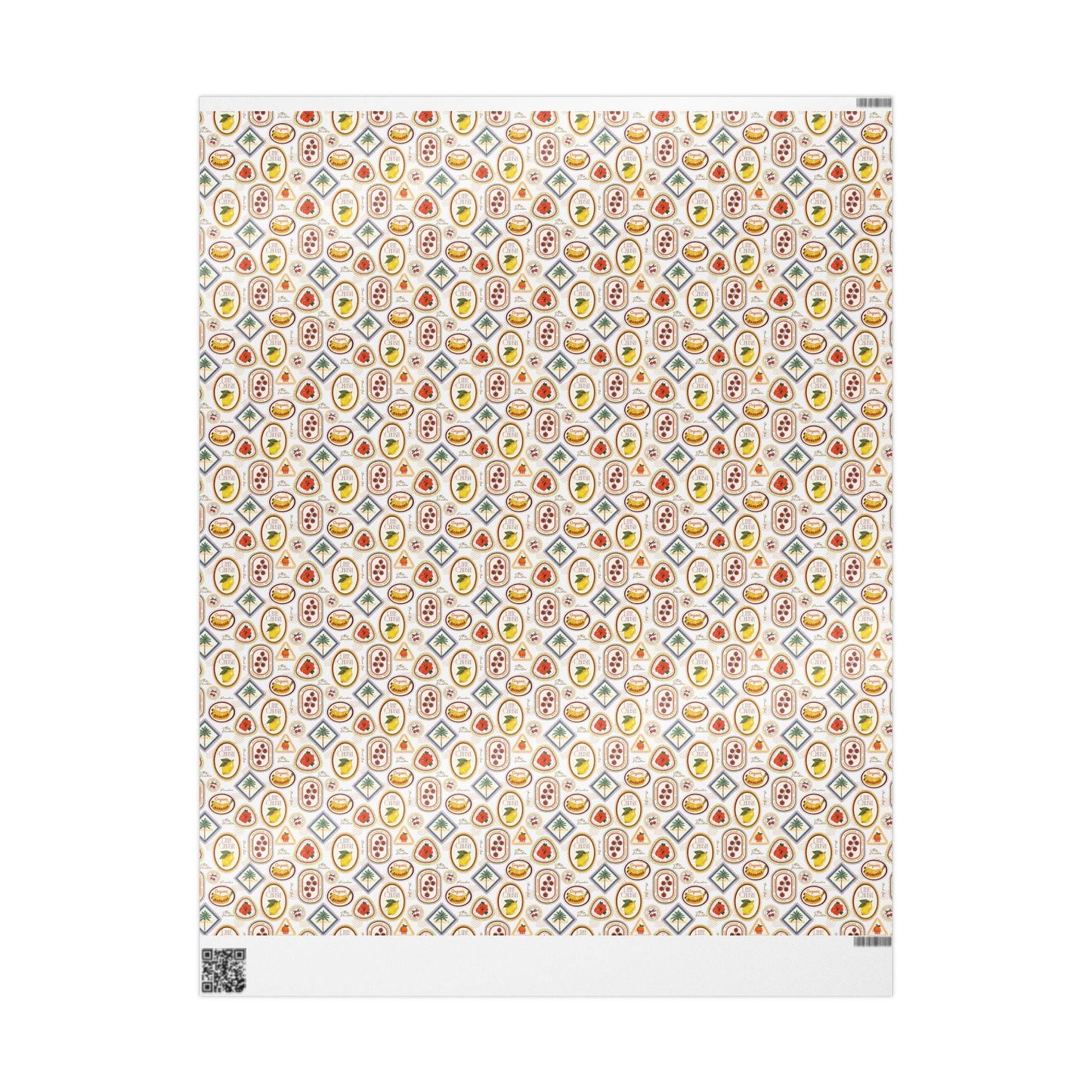 Vintage Tropical Coastal Wrapping Paper Hibiscus Palms Lemons for Beach Birthday Bachelorette Summer Hawaii Wedding Gift Wrap Island Theme