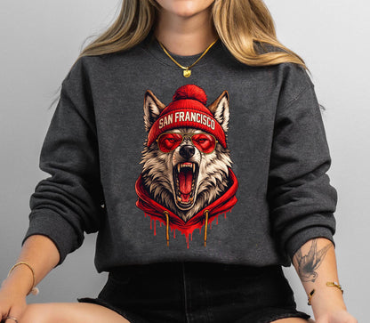 San Francisco Football Retro Style Sweatshirt, San Francisco Super Bowl Champions Shirt, Sunday Football Shirt, San Francisco Shirt