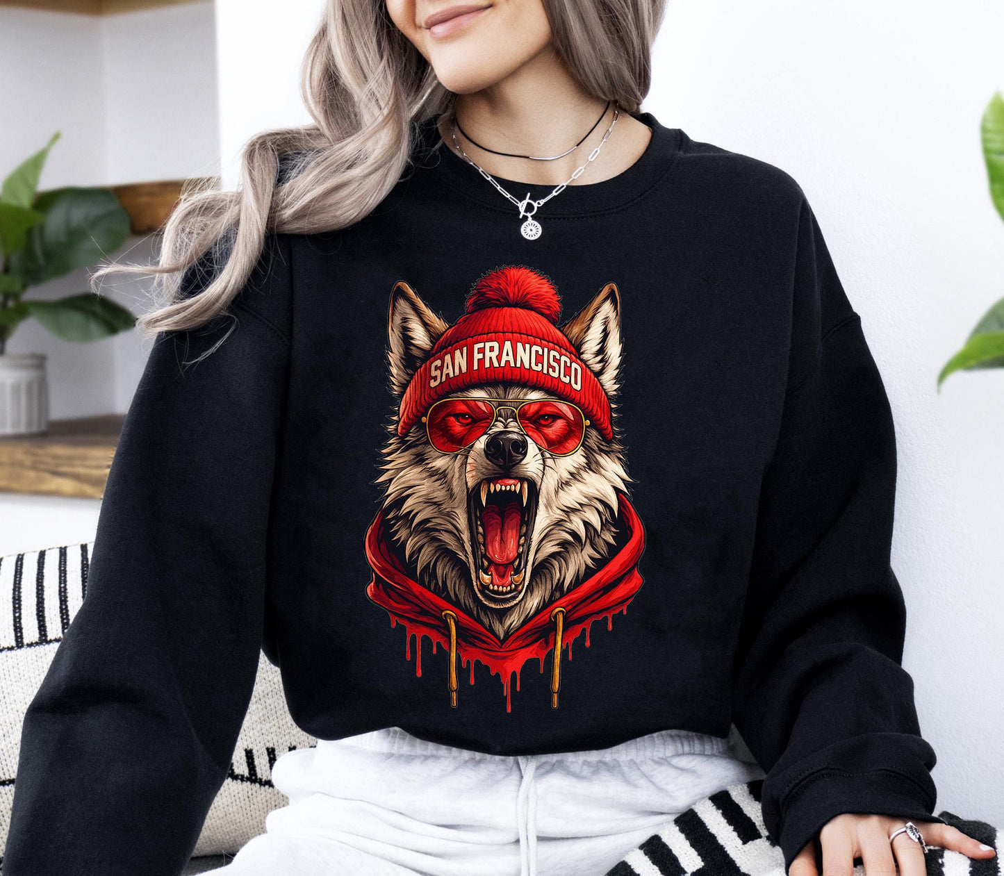 San Francisco Football Retro Style Sweatshirt, San Francisco Super Bowl Champions Shirt, Sunday Football Shirt, San Francisco Shirt