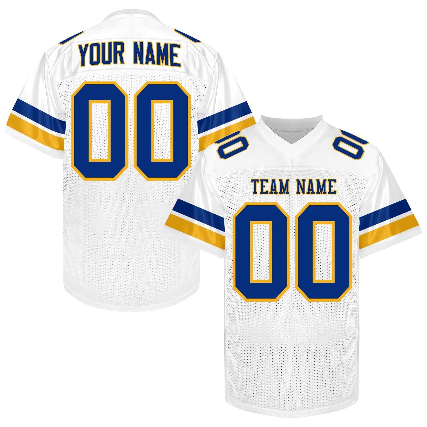 Custom Purple Football Jersey Name Number Logo, Purple Gold Football Uniform Men Women Youth Kid, Game Day Sports Jersey Streetwear Jersey