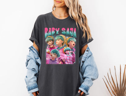 Retro Baby Saja Bootleg Shirt: Comfort Tee, Kpop Fan Gift