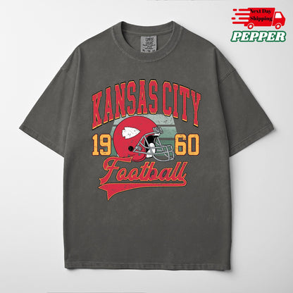 Comfort Colors Kansas City Football Shirt: Trendy Game Day Tee