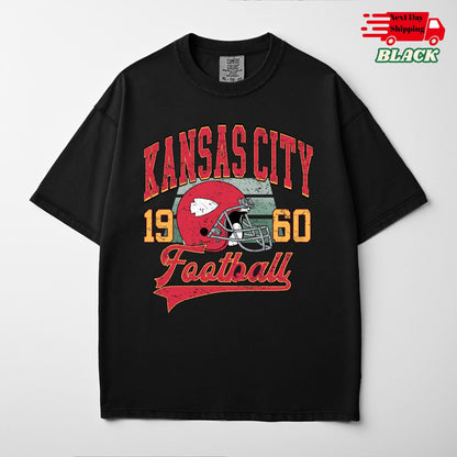 Comfort Colors Kansas City Football Shirt: Trendy Game Day Tee