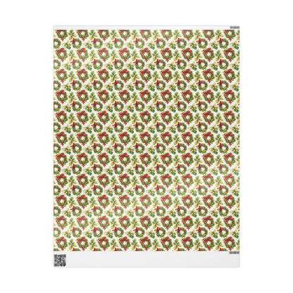 Retro Christmas Wrapping Paper, Vintage Style Gift Wrap Roll, Custom Christmas Packaging, Nordic Holiday Design #2