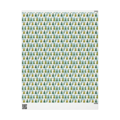 Retro Christmas Wrapping Paper, Vintage-Inspired Holiday Gift Wrap Roll, Custom Winter Theme Packaging #5