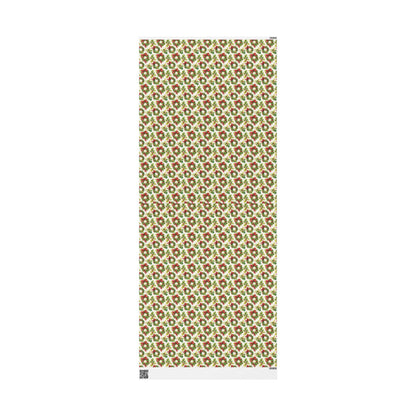 Retro Christmas Wrapping Paper, Vintage Style Gift Wrap Roll, Custom Christmas Packaging, Nordic Holiday Design #2