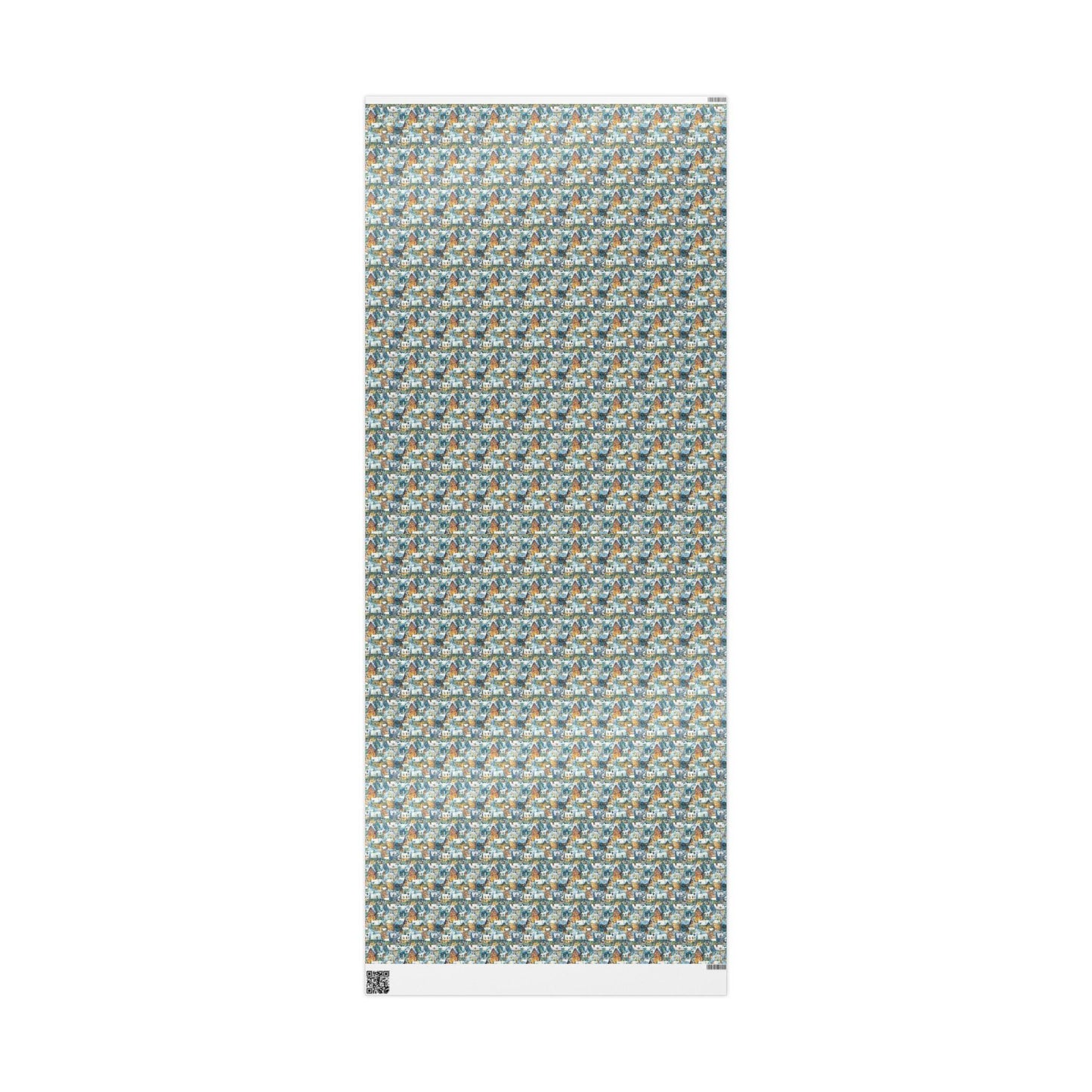 Christmas Wrapping Paper Roll, Vintage Retro Gift Wrap, Custom Holiday Paper for Christmas Packaging #10