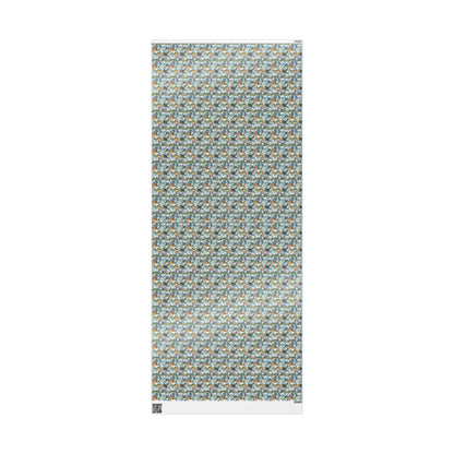 Christmas Wrapping Paper Roll, Vintage Retro Gift Wrap, Custom Holiday Paper for Christmas Packaging #10