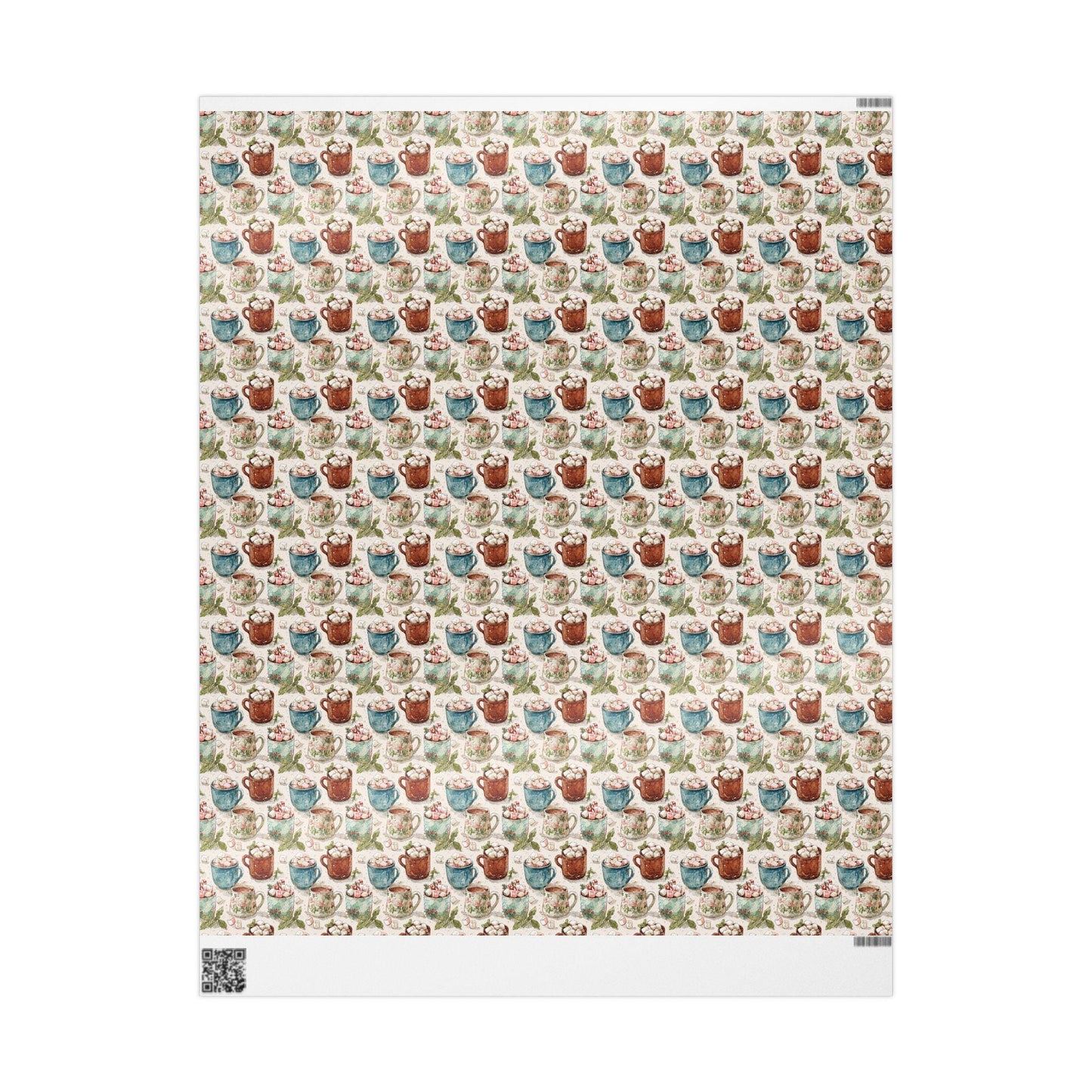 Unique Christmas Wrapping Paper Roll, Vintage Christmas Cozy Holiday Gift Wrap, Retro Inspired Christmas Design #15