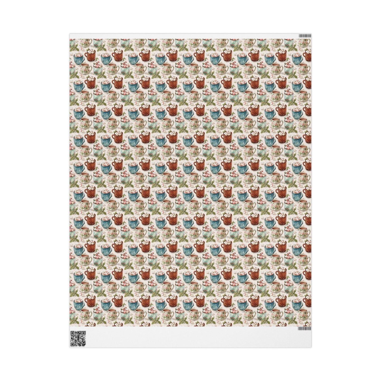 Unique Christmas Wrapping Paper Roll, Vintage Christmas Cozy Holiday Gift Wrap, Retro Inspired Christmas Design #15