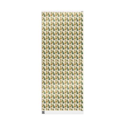 Swedish Christmas Wrapping Paper, Vintage Christmas Holiday Gift Wrap Roll, Retro Winter Print for Holiday Gifts #7