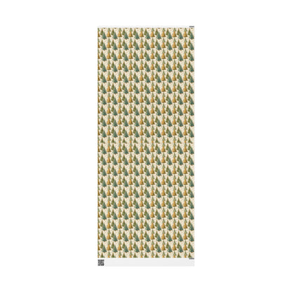 Swedish Christmas Wrapping Paper, Vintage Christmas Holiday Gift Wrap Roll, Retro Winter Print for Holiday Gifts #7