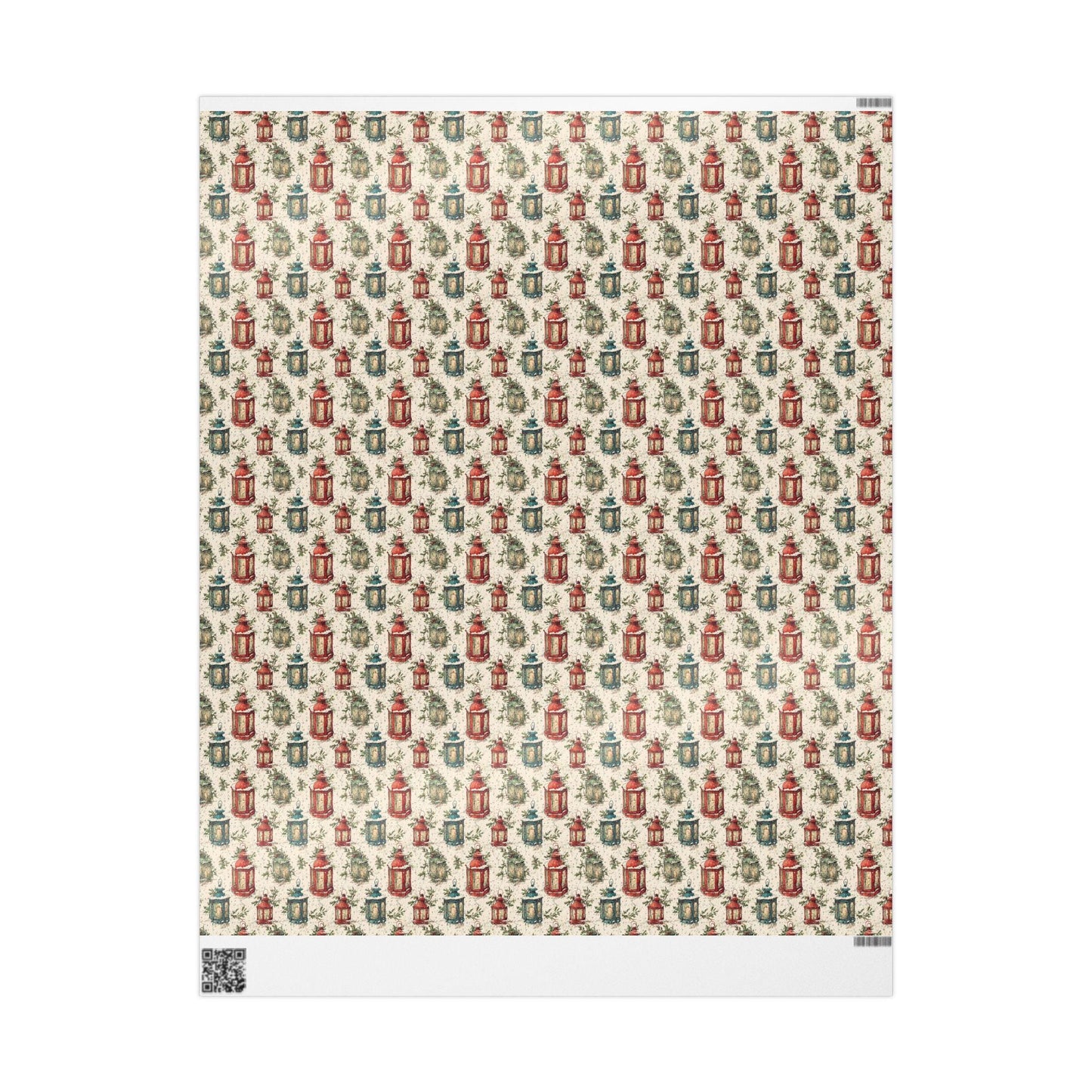 Vintage Christmas Wrapping Paper, Retro Holiday Wrap Roll, Custom Scandinavian Christmas Theme #22