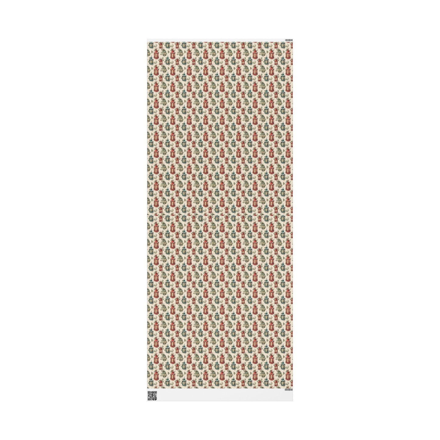 Vintage Christmas Wrapping Paper, Retro Holiday Wrap Roll, Custom Scandinavian Christmas Theme #22