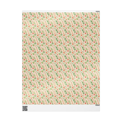Retro Swedish Christmas Wrapping Paper Roll, Vintage Style Holiday Wrap, Custom Retro Gift Packaging #25