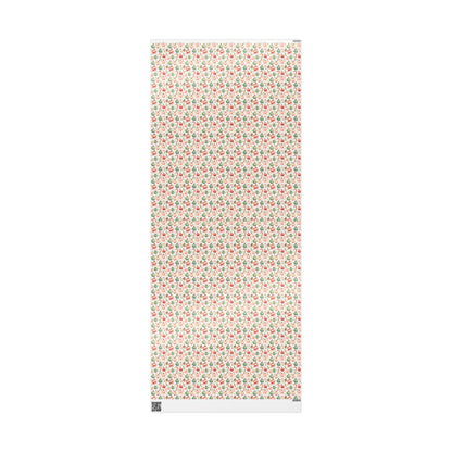 Christmas Wrapping Paper Roll, Retro Vintage Gift Wrap, Custom Printed Holiday Paper for Wrapping #24