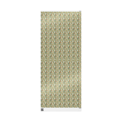 Retro Christmas Wrapping Paper, Vintage Style Wrap Roll, Retro Gift Packaging for the Holidays #21