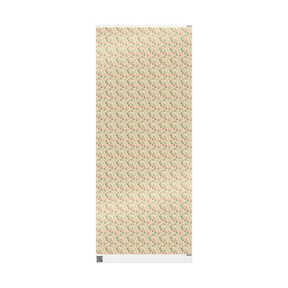 Retro Swedish Christmas Wrapping Paper Roll, Vintage Style Holiday Wrap, Custom Retro Gift Packaging #25
