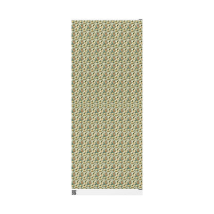 Retro Christmas Wrapping Paper, Vintage Style Wrap Roll, Retro Gift Packaging for the Holidays #21