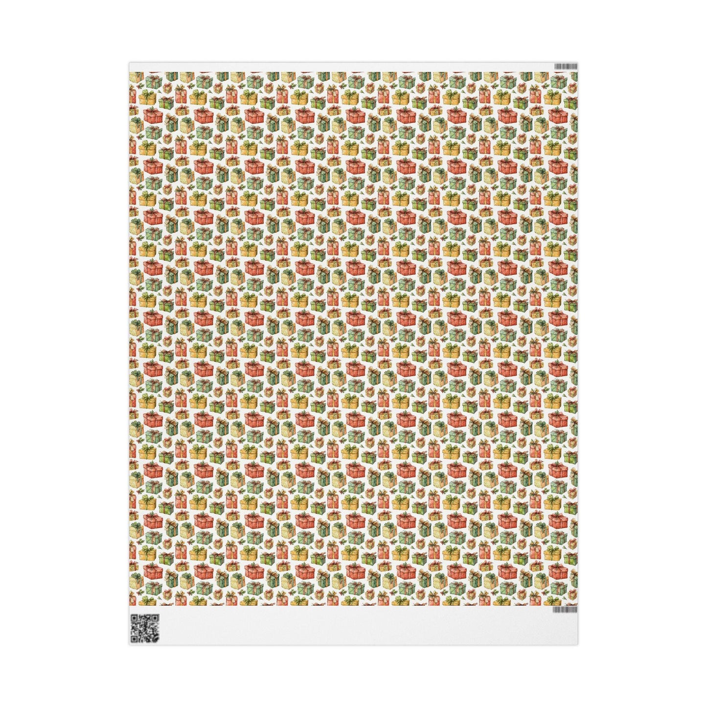 Vintage Christmas Wrapping Paper Roll, Custom Retro Holiday Gift Wrap with Swedish-Inspired Print #26