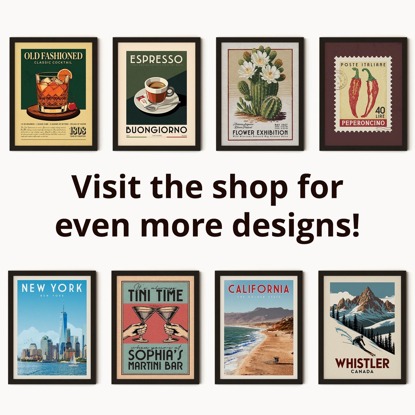 Espresso Coffee Poster, Kitchen Coffee Bar Art Print, Coffee Bar Sign | Vintage Coffee Poster | Coffee Gift for Coffee Lover