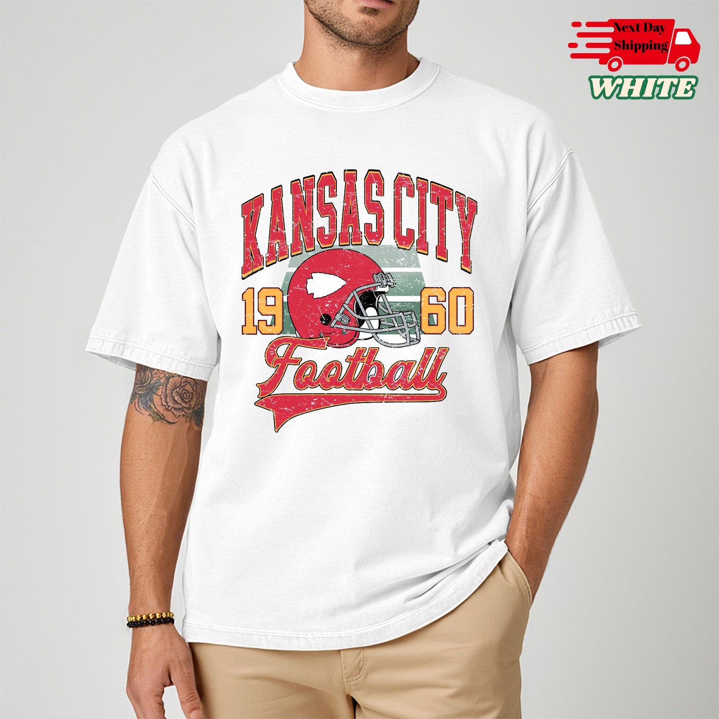 Comfort Colors Kansas City Football Shirt: Trendy Game Day Tee