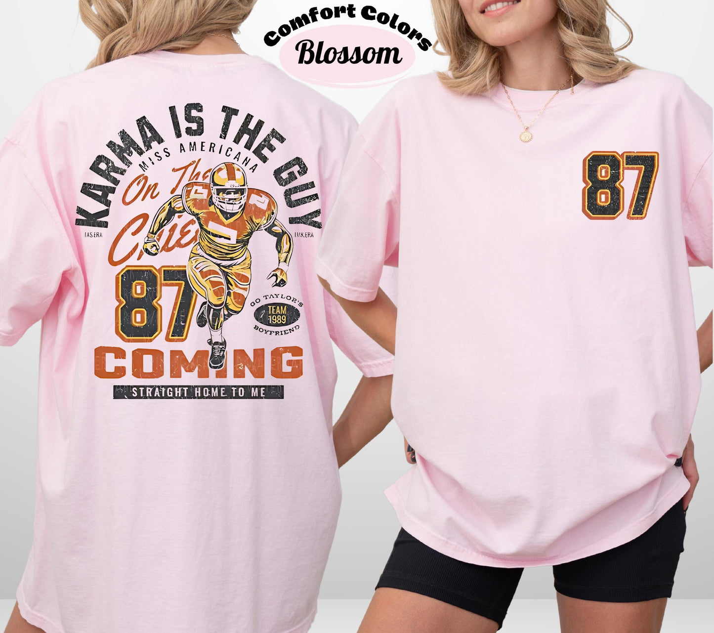 Comfort Colors Football Karma T-Shirt: Kansas City Chiefs Superbowl Tee