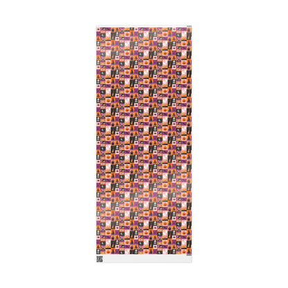 Spooky Halloween Wrapping Paper Roll, Ghost and Pumpkin Gift Wrap, Custom Trick or Treat Packaging for October Gifts