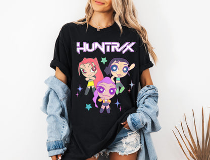 Kpop Demon Hunters Shirt, Huntrix Girl T-Shirt, Kpop idol group Shirt, Mira, Rumi, Joey Shirt,Demon Hunter Merch, Gift for Huntrix fan Shirt