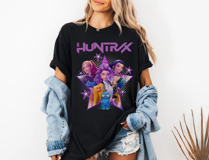 Kpop Demon Hunters Shirt, Huntrix Girl T-Shirt, Kpop idol group Shirt, Mira, Rumi, Joey Shirt,Demon Hunter Merch, Gift for Huntrix fan Shirt