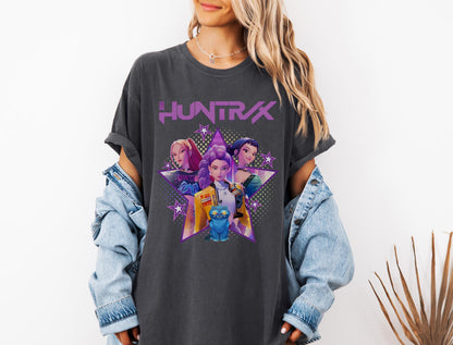 Kpop Demon Hunters Shirt, Huntrix Girl T-Shirt, Kpop idol group Shirt, Mira, Rumi, Joey Shirt,Demon Hunter Merch, Gift for Huntrix fan Shirt