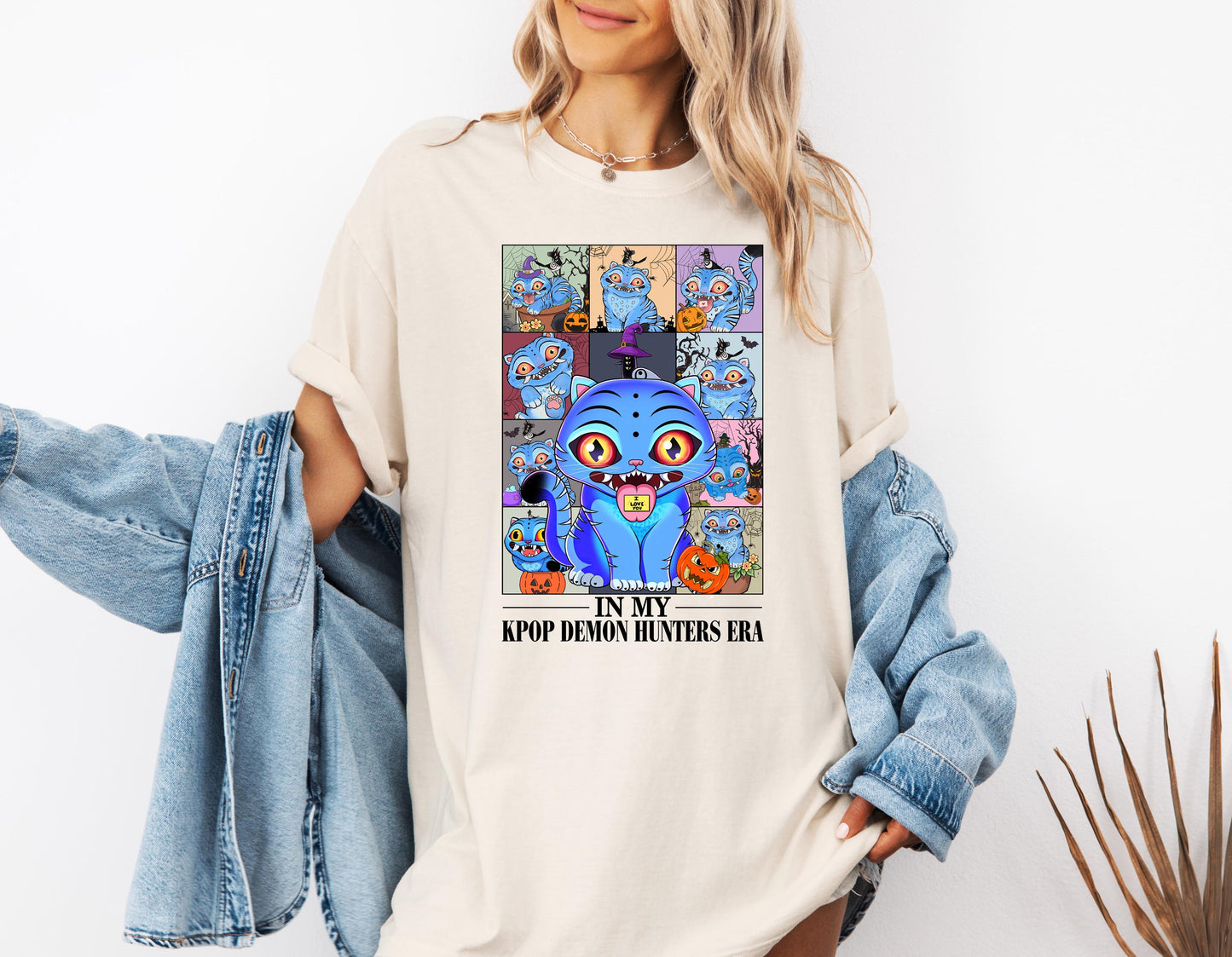 Kpop Demon Hunters Tiger Shirt, Demon Hunter Tiger Tee, Kpop Huntrix Pin Shirt, Jinu Manga Shirt, Saja Girls Fan, Anime Shirt
