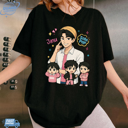 Jinu Unisex T-shirt, Saja Boys Soda Pop Tee, Kpop Cute Graphic Tee, KPDH Y2K Shirt, Jinu Fan Merch, Aesthetic Graphic Tshirt Gift