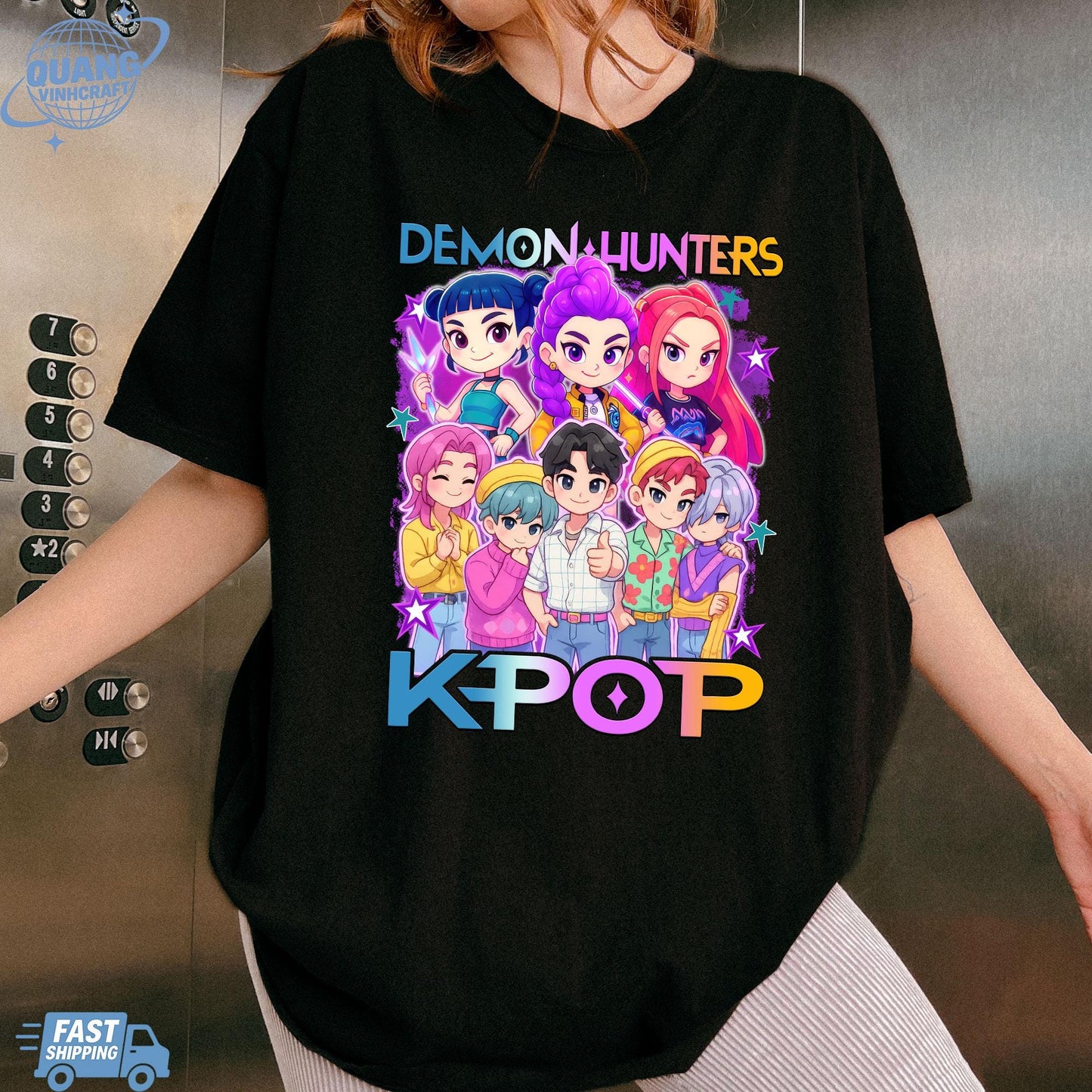 Kpop Huntrix Shirt, Kpop Demon Hunters Shirt, Kpop Huntrix Tee, Mira, Rumi, Zoey, Derpy Tiger Tee, Gift for Huntrix fans, Saja Boys Fans