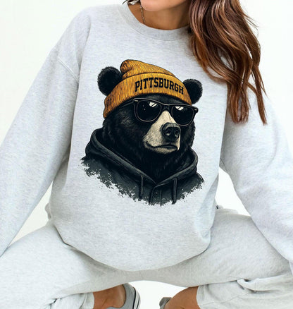 Pittsburgh Football Sweatshirt, Retro Sports Fan Shirt, Game Day Gift Tee, Pittsburgh Mascot Sweatshirt, Pittsburgh Football Fan Shirt