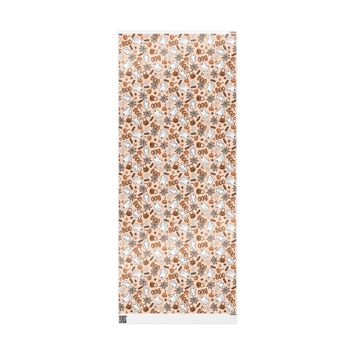 Halloween Wrapping Paper with Ghosts and Pumpkins, Spooky Gift Wrap Roll for Kids Halloween Party Favors