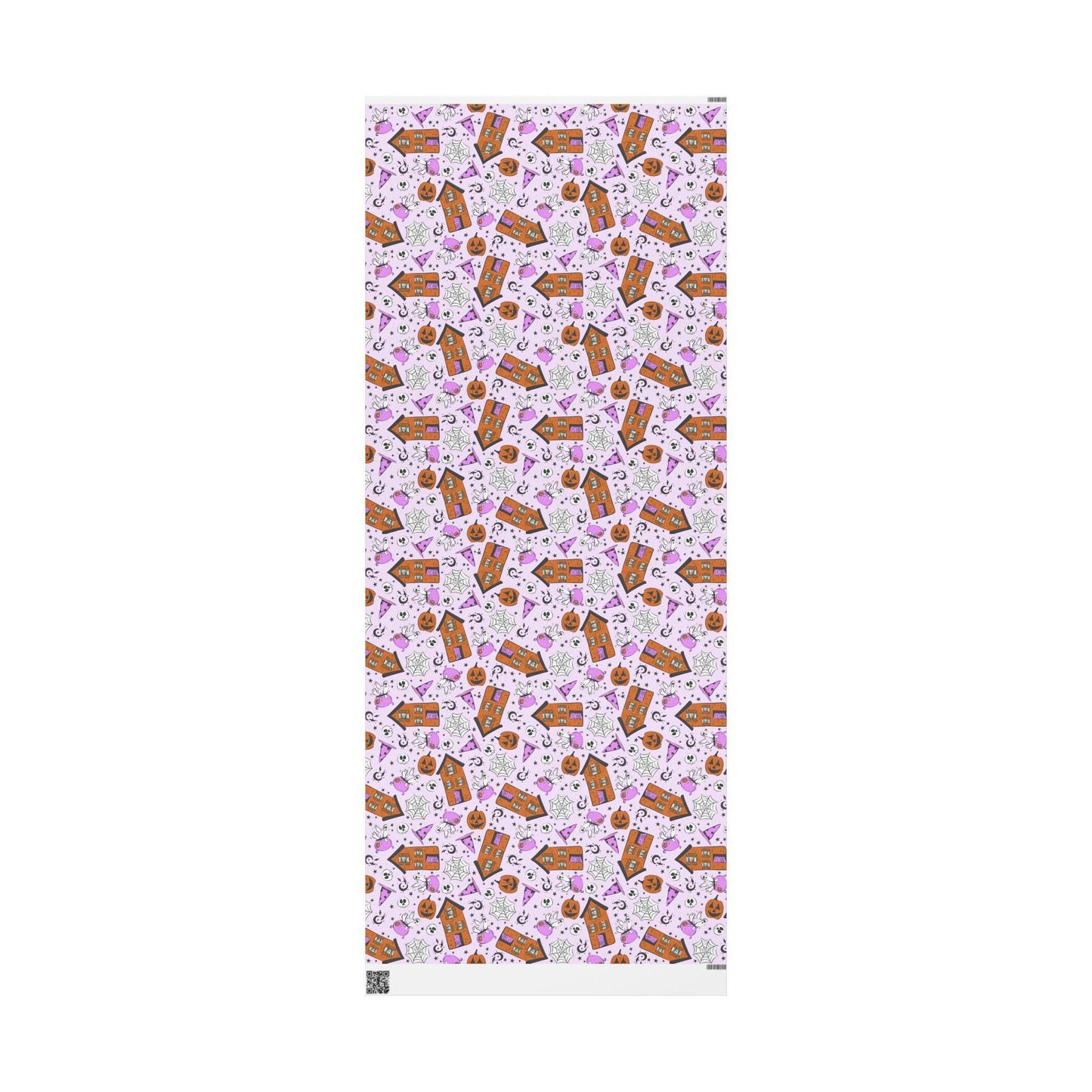 Cute Halloween Wrapping Paper Roll, Fun and Spooky Gift Wrap with Pumpkins, Ghosts  for Kids Gifts and Party Favors