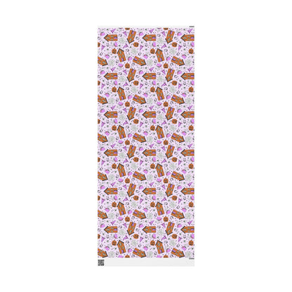 Cute Halloween Wrapping Paper Roll, Fun and Spooky Gift Wrap with Pumpkins, Ghosts  for Kids Gifts and Party Favors