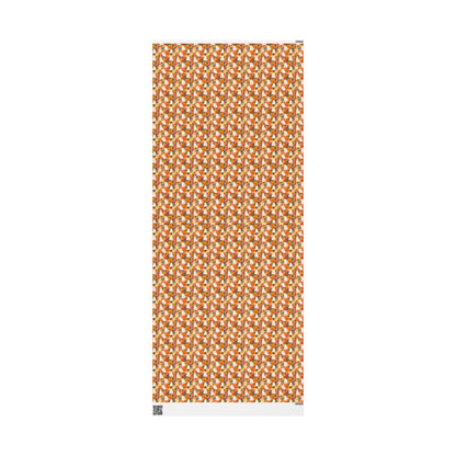 Cute Halloween Wrapping Paper Roll, Watercolor Ghosts and Pumpkins Design, Pastel Fall Gift Wrap for Kids Gifts