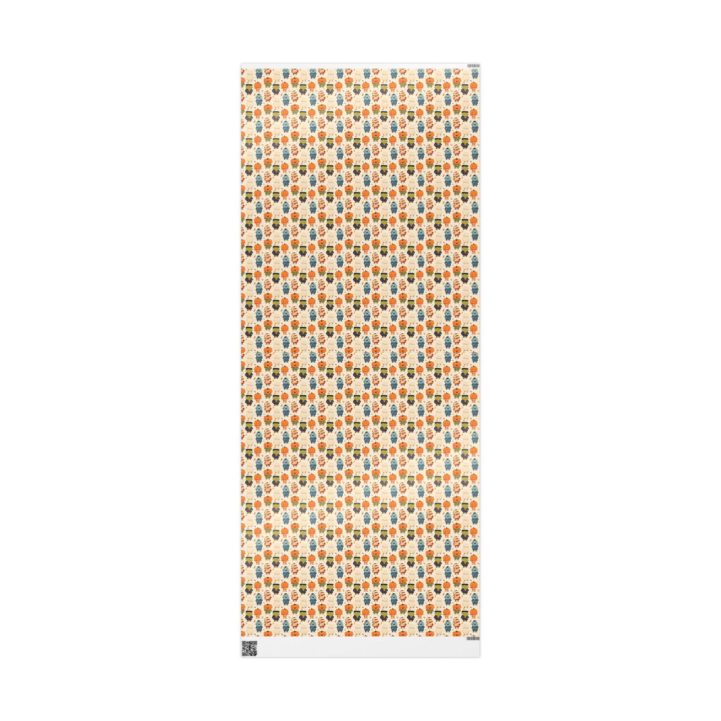 Cute Monster Mash Wrapping Paper Roll, Fun Halloween Gift Wrap with Colorful Monsters for Kids and Party Favors