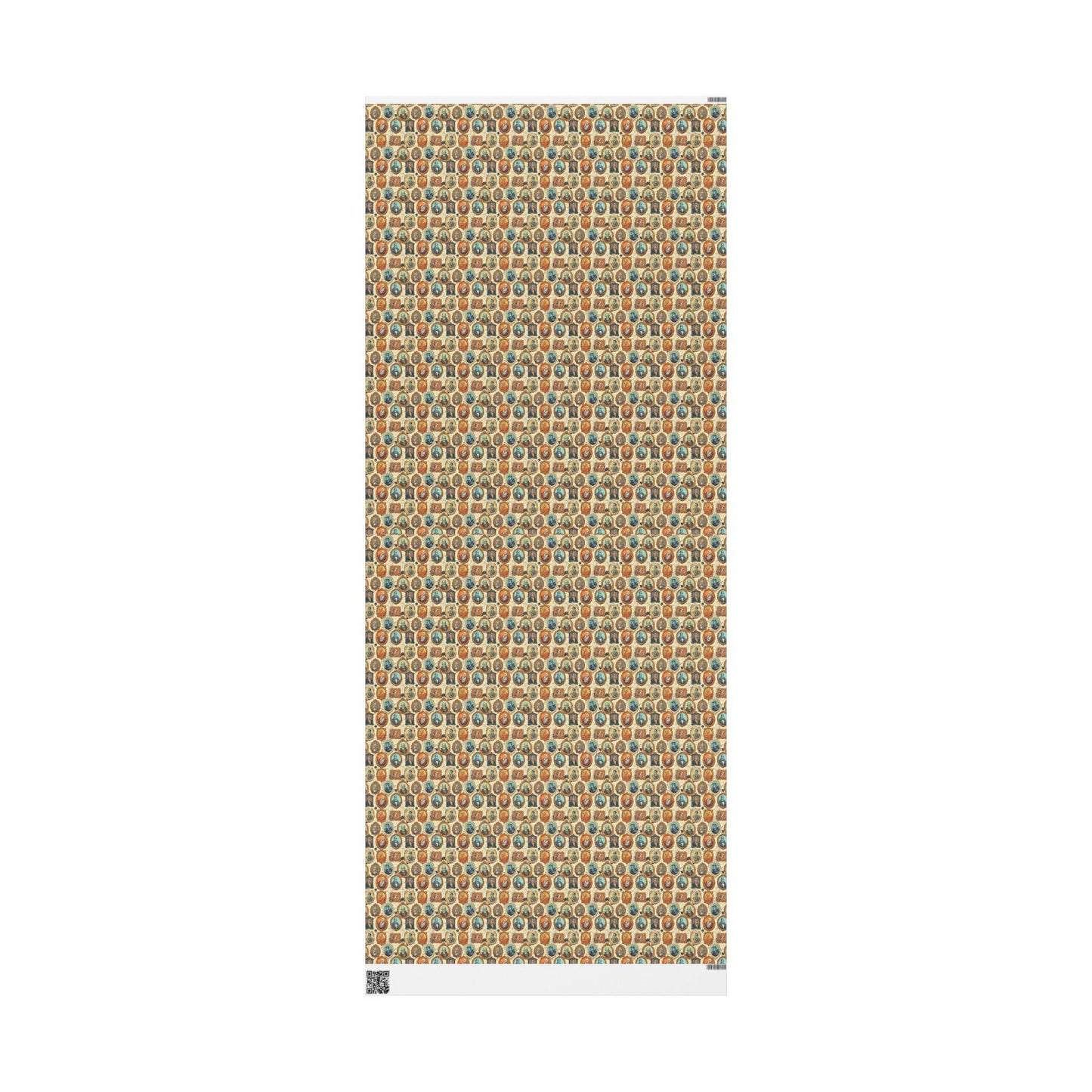 Spooky Monster Mash Halloween Wrapping Paper Roll, Creepy Monsters Gift Wrap with Haunted Creatures for Trick or Treat Packaging