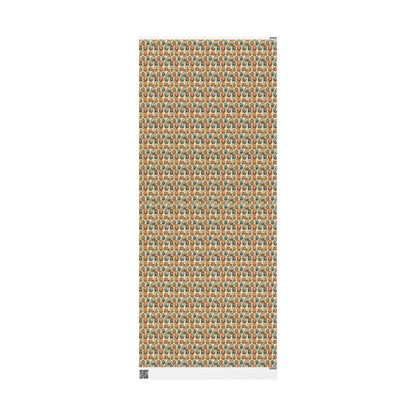 Spooky Monster Mash Halloween Wrapping Paper Roll, Creepy Monsters Gift Wrap with Haunted Creatures for Trick or Treat Packaging